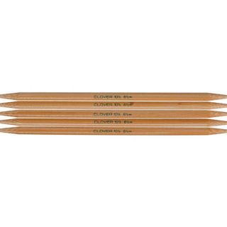 Clover Bamboo Size 8 Double pointed Knitting Needles  