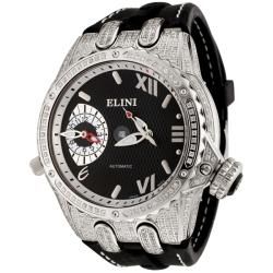 Elini Mens Genesis Automatic Dual Time Diamond Watch  