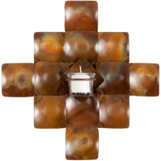 Smooth Squares Single Candle Wall Sconce   11H in.   Candle Holders