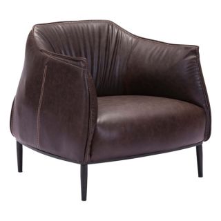 Julian Mid century Inspired Leatherette Occasional Chair