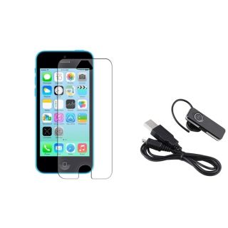 INSTEN Anti glare LCD Protector/ Wireless Headset for Apple iPhone 5C