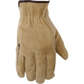 Wells Lamont Suede Cowhide Driver Gloves — Light Tan, Large, Model# 1012  Driving Gloves