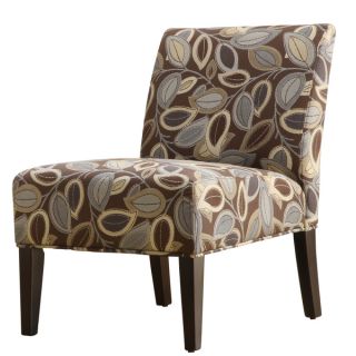 TRIBECCA HOME Decor Leaves Print Upholstered Lounge Chair  