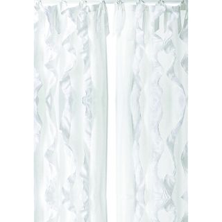 White Tuxedo Elegant 96 inch Curtain Panel