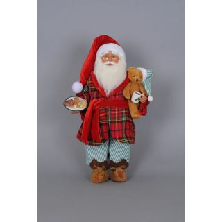 Karen Didion Christmas Milk and Cookies Santa Figurine