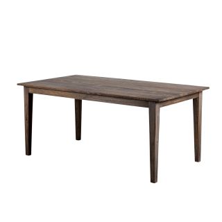 Organic Modern Smoky Teak Dining Table   Kitchen & Dining Room Tables