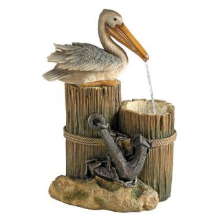 Pelicans Seashore Roost Sculptural Fountain