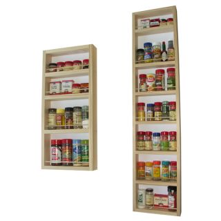 Solid Pine Wood 72 inch On the wall 2 piece Spice Rack   14877667