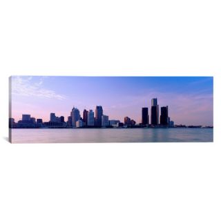 Panoramic Buildings along Waterfront Detroit, Michigan Photographic