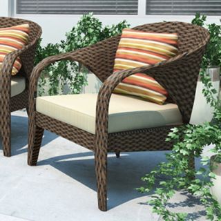 Sonax Harrison All Weather Wicker Patio Chairs   Set of 2