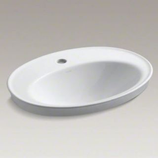 Kohler Serif Self Rimming Lavatory with Single Hole Drilling   2075 1