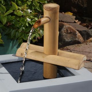Bamboo Accents 7 in. Adjustable Spout and Pump Fountain Kit   Fountains