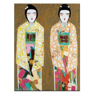 Artist Lane Double Geisha by Anna Blatman Painting Print on Wrapped