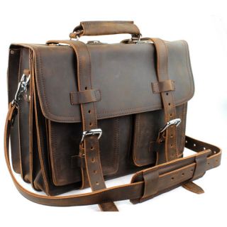 Vagabond Traveler Heavy Duty Leather Briefcase