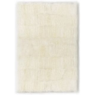 Straight Edge Ivory Area Rug by Fibre by Auskin