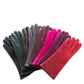 Womens Italian Leather Cashmere lined Gloves   16663776  