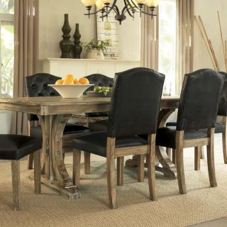Dorel Living Rustic 5 Piece Traditional Height Dining Set