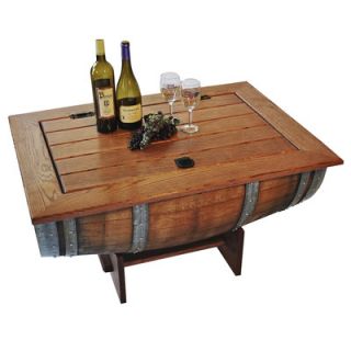Napa East Collection Wine Barrel Coffee Table
