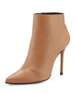 Stuart Weitzman HiTimes Leather Ankle Boot, Camel