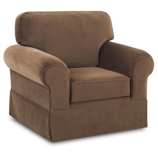 Made To Order Wyatt Chocolate Upholstered Armchair
