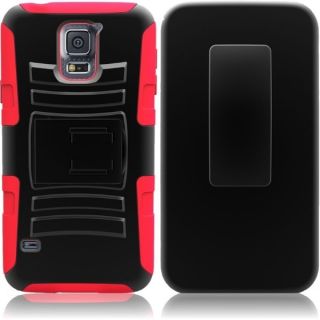 INSTEN Advanced Armor Hybrid Stand PC/ Silicone Phone Case Cover With