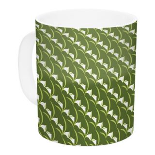 Deco Calla Lily by Holly Helgeson 11 oz. Green Ceramic Coffee Mug by