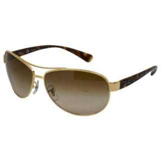 Ray Ban Mens RBB 3386 001/13 Havana Gold/ Brown Aviator Sunglasses