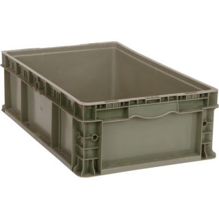 Quantum Straight Wall Container — 24in.L x 15in.W x 9in.H, Model# RSO2415-9  Totes