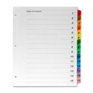 Index Dividers, Letter, 1 15 Tab, Assorted