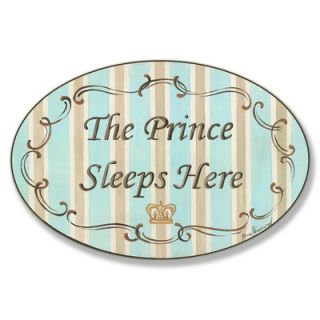 Stupell Industries The Kids Room The Prince Sleeps Here Oval Wall