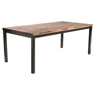 Sunpan Porto Modern Dining Table   Distressed Brown   Kitchen & Dining Room Tables