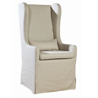 Highback Linen Host Wing Chair by Furniture Classics LTD