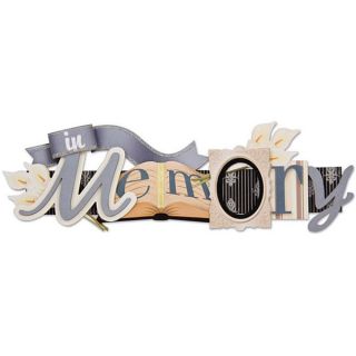 Stacked Statement In Loving Memory 3D Title Sticker