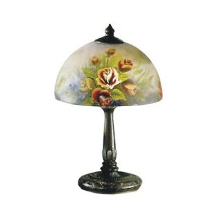 Dale Tiffany Rose Dome 16 H Table Lamp with Bowl Shade