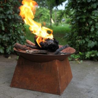 Esschert Design Rust Wood Burning Fire Bowl   Fire Pits