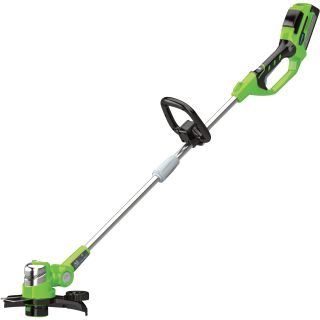 GreenWorks Straight Shaft Trimmer and Edger — 24-Volt Li-Ion, 12in. Cutting Width, Model# 21222A