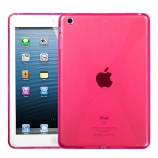 INSTEN Hot Pink X Shape Candy Skin Tablet Case Cover for Apple iPad
