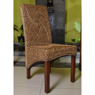 International Caravan Campbell Rattan Wicker Stained Finish Dining