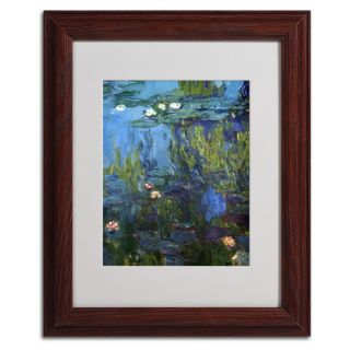 Trademark Fine Art Nympheas 1914 17 by Claude Monet Matted Framed
