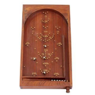 Handcrafted Seesham Wood Thrill of the Game Bagatelle (India)