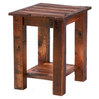 Barnwood Open Nightstand   Clear Catalyzed Lacquer over Natural Wood   Nightstands