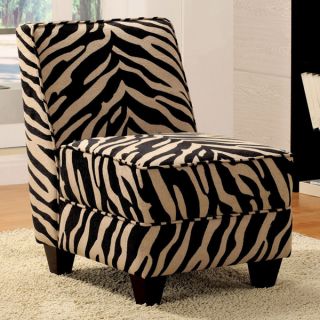 Makala Zebra Fabric Accent Chair