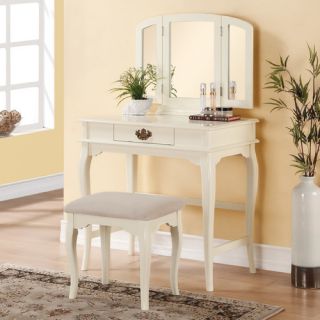 Three Posts Delaney 1 Drawer Vanity Set with Mirror