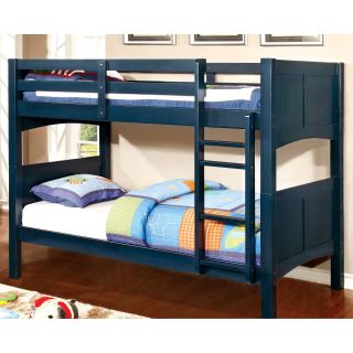 Furniture of America Barnes Twin Over Twin Bunk Bed   Bunk Beds & Loft Beds