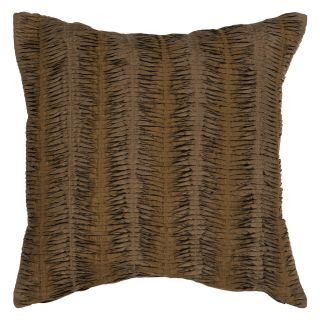 Surya Mystical Pleat Decorative Pillow   Brown   Decorative Pillows