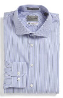 John W. ® Signature Trim Fit Stripe Dress Shirt