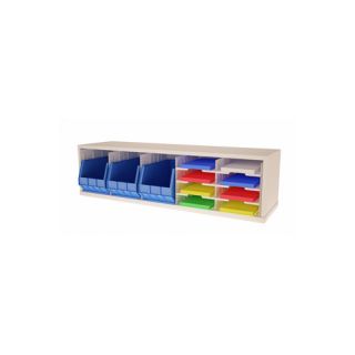 Mail Sorter with 3 Removable Bin and 8 Adjustable Sorting Pocket