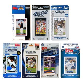 MLB Toronto Blue Jays 7 Different Licensed Trading Card Team Sets   Collectible Wall Art & Photography