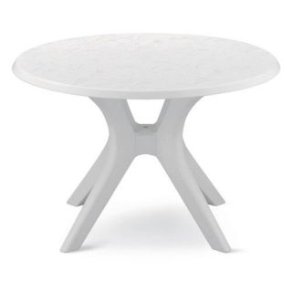 KETTLER 46 in. Round Kettalux Plus Table with Umbrella Hole   Patio Dining Tables