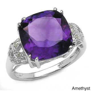 Malaika Silver Gemstone and Diamond Ring   11603664  